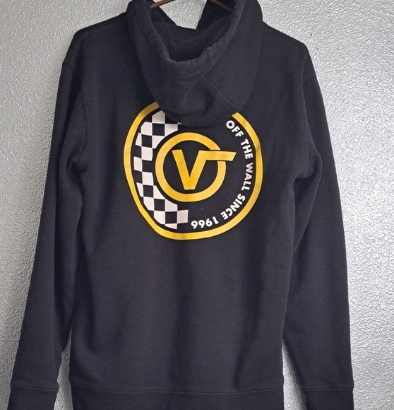 Vans Off The Wall Black Sweatshirt Hoodie   Size S - Picture 3 of 4